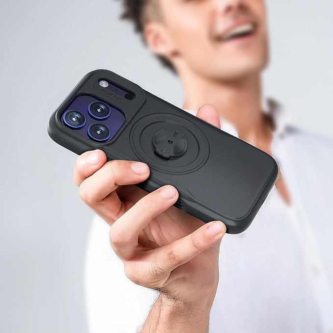Bike Phone Case for iPhone 17 Pro – Shockproof & Slim with Built-in Lock, Compatible with Garmin-Style Mounts, Quick-Release for Road & MTB Cycling