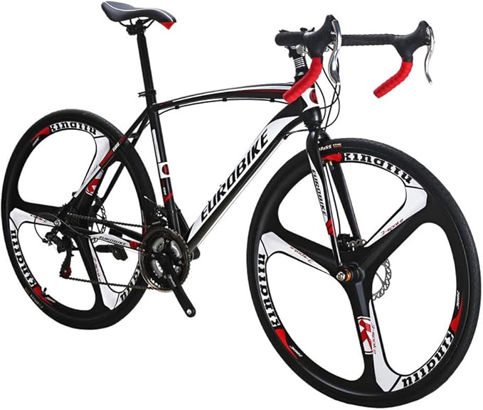 EUROBIKE HY XC550 700C Road Bike 21 Speed for Adults Men and Women | Road Bicycle, Disc Brake, Race Bike, for Beginner to Intermediate Bicycle Riders