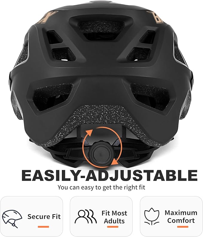 BATFOX NTA 8776 E-Bike & Mountain Bike Helmet for Adults Youth, E-MTB Cycling Helmet for Men Women (52-60CM)