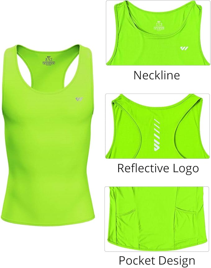 Lo.gas Sleeveless Cycling Jersey Men, Biking Base Layer Breathable and Lightweight with Back Pocket Sports Vest
