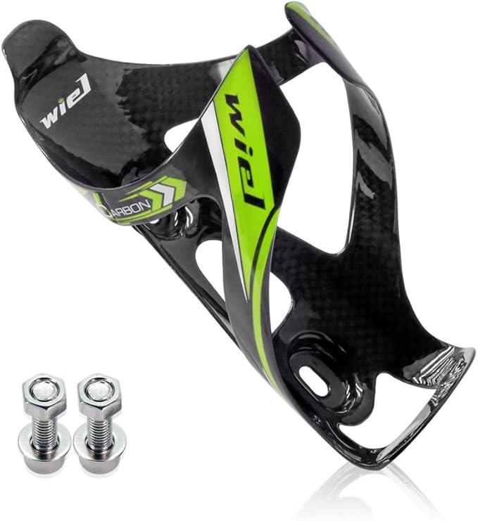 Wiel Full Carbon Fiber Bicycle Bike Light Drink Water Bottle Cage Holder