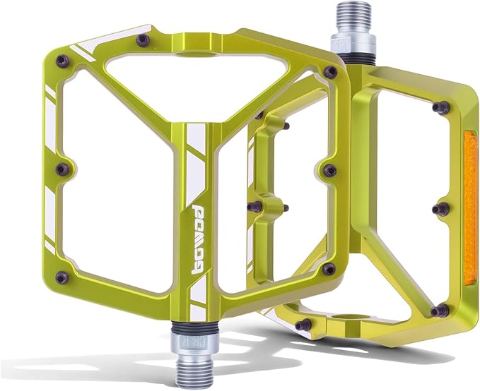 Bike Pedals 9/16" Lightweight Non-Slip Bicycle Platform Pedals - Fits Most Adult Bikes & Mountain Bikes &MTB, Road Bikes and Slip-Resistant Design