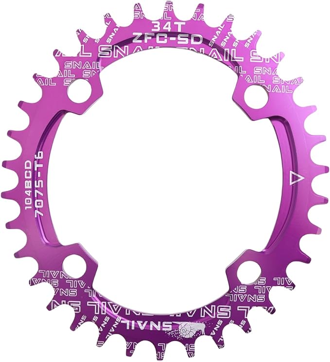 DJC Bike Chainring 104BCD Round/Oval 30t 32t 34t 36t 38t 40t 42t 44t 46t 48t 50t 52t Tooth Narrow Wide 7/8/9/10/11/12 Speed Ultralight MTB Mountain Bike 104 BCD Chainwheel