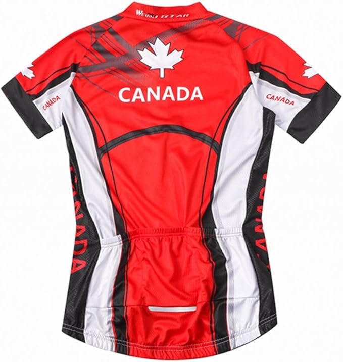 Weimostar Men's USA Cycling Jersey Short Sleeve Biking Shirts Breathable with Pockets