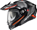 ScorpionEXO AT960 Modular Adventure Street Motorcycle Helmet with Bluetooth Ready Speaker Pockets DOT ECE Approved Monk (Black/Red - 3X-Large)