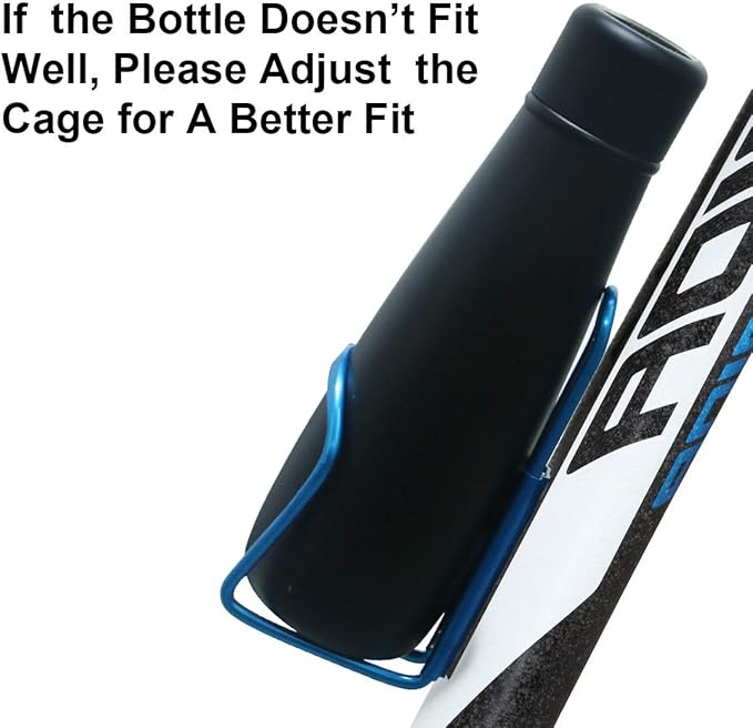 Alloy Aluminum Lightweight Bike Water Bottle Holder - 2 Pack for MTB & Road Bike
