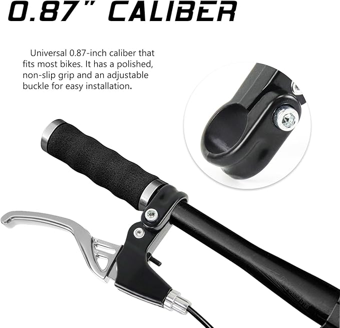 V-Type Bike Brake Set, Complete Universal Bike Front and Rear MTB Brake, Bicycle Brakes, Inner and Outer Cables, Include Brakes Lever Calipers Multi-Tool Wrenches