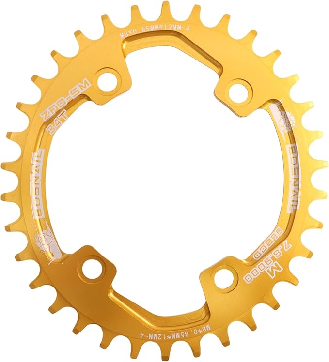 DJC Bike Chainring Asymmetrical 96BCD Round/Oval for XT SLX M6000 / M7000 / M8000 / M9000 MTB 7/8/9/10/11/12 Speed Narrow Wide 30T/32T/34T/36T/38T Tooth