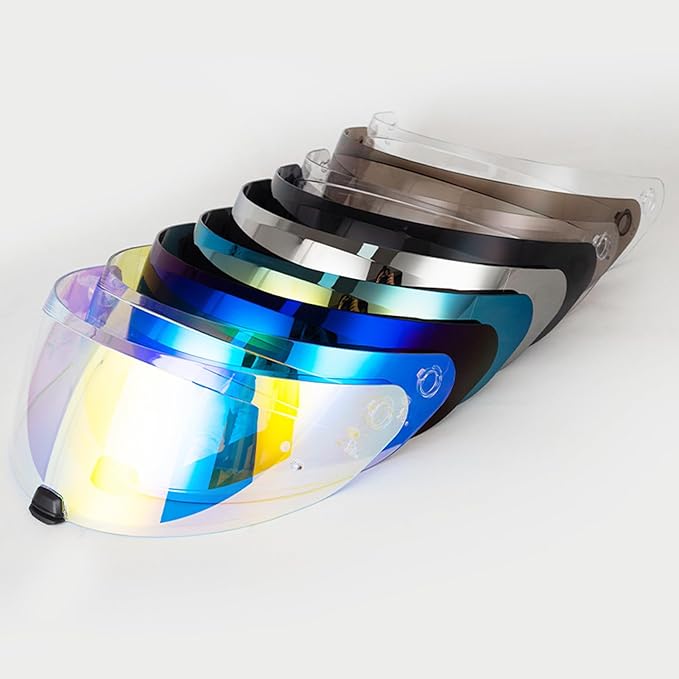 Helmet Visor Replacement Face Shield for HJ-31 i70/i10 Shield Visor Wind Shield Helmet Lens (Light Smoke)