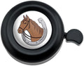 GRAPHICS & MORE Brown Horse in Horseshoe Bicycle Handlebar Bike Bell