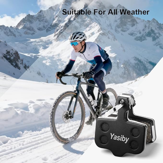 Bike Brake Pads, 4 Pairs Disc Brake Pads High-Performance with Installation Tools for Sram Avid Elixir E1 E3 E5 E7 E9 ER CR XO XX DB1 DB3 DB5, Nutt Hydraulic MTB Bicycle Brake Pads Replacement