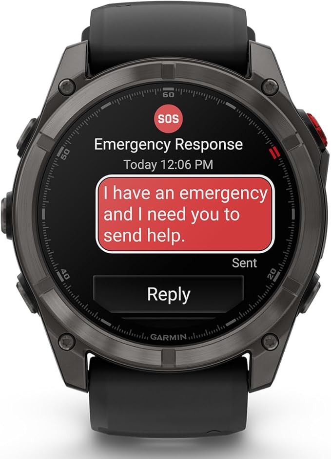 PlayBetter Garmin Fenix 8 Pro AMOLED Sapphire (51mm, Carbon Gray DLC Titanium) Multisport GPS Smartwatch Bundle - 1.4” Touchscreen, inReach Technology Wireless Running Earbuds