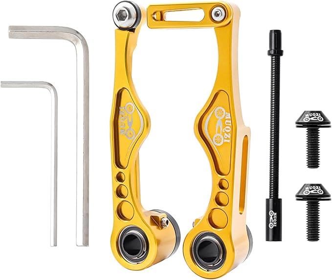 Linear Pull Bike V Brakes Front Rear Set Replacement Fit,Aluminum Alloy V-Type Bike Brake Set for Road Bike Bike BMX Repairing Accessories