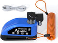 Motorcycle Lock Rechargeable, Alarm Disc Brake Lock with Reminder Cable, 110 dB Alarm Sound, Anti-Theft Waterproof, 2 H Fast-Charging, 9 Months Standby, 7 mm Lock Pin Universal for Bikes