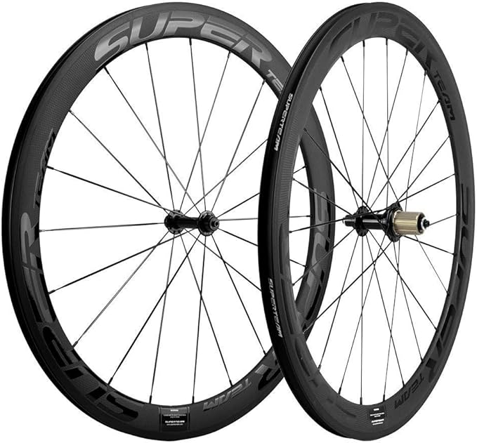 Superteam 50mm Clincher Wheelset 700c 23mm Width Cycling Racing Road Carbon Wheel Decal
