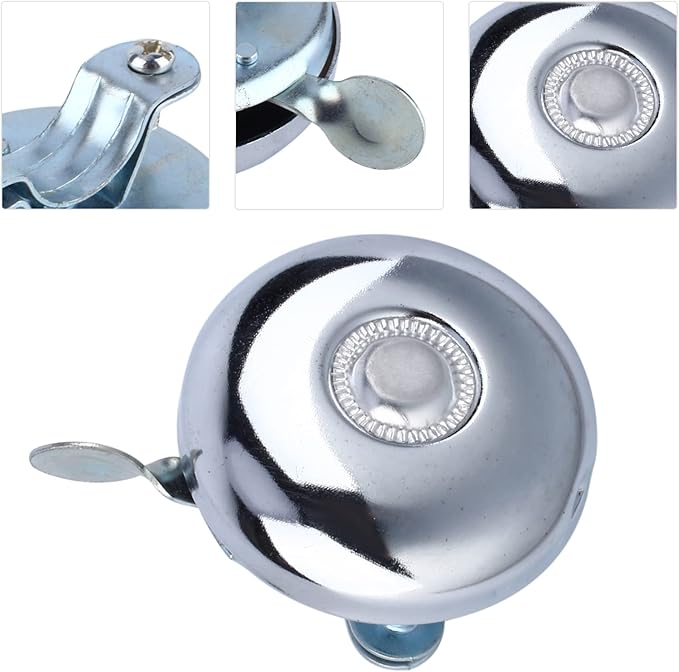 Bike Bell, Classic Vintage Bicycle Bell Retro Metal Handlebar Rings Clear Sound Bicycle Rings for Adults