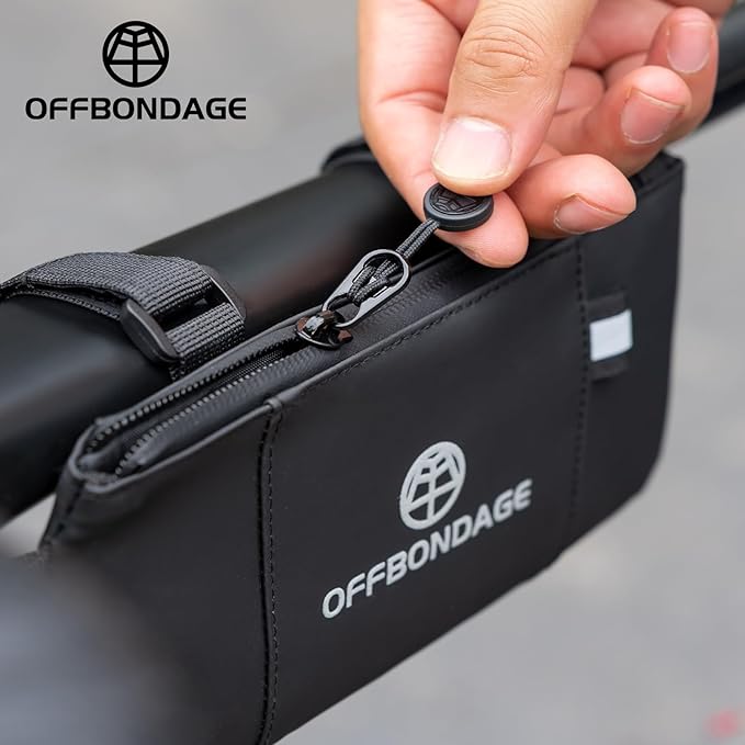 Top Tube Bike Bag for Bicycle - Waterproof Bicycle Frame Bag Secure & Minimalist Bike Pouch Fits Road & Mountain