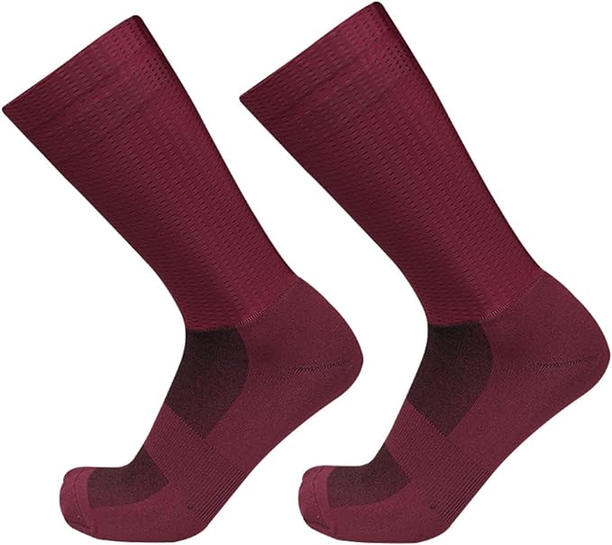 Aero Socks Cycling Men Women Mesh Fabric Breathable Sweat-Absorbing Silicone Non-Slip Cycling Aero Socks one size