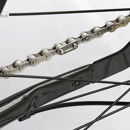 Single Speed Bike Chain 1/2 x 1/8 Inch, Bike Link with Buckle for Road Mountain Bicycle Racing Cycling