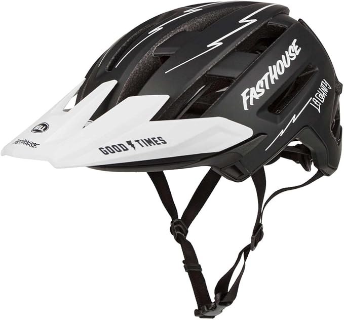 BELL Super Air Spherical Bike Helmet - Fasthouse Matte Black/White Large