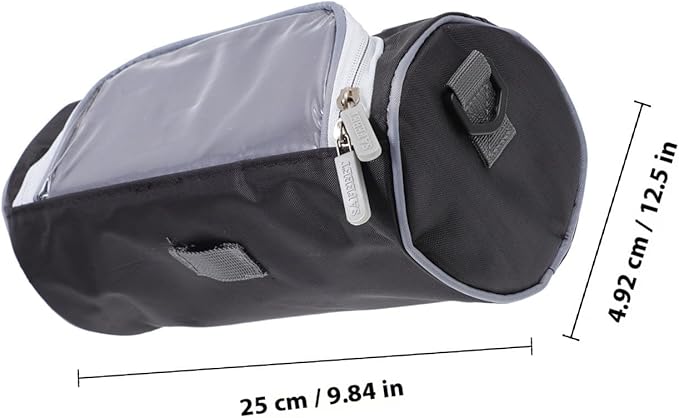 Waterproof Cycling Bike Handlebar Bag with Touchscreen Window, Versatile Outdoor Top Tube Storage Pouch, Front Frame Pack for Commuting and Riding Equipment