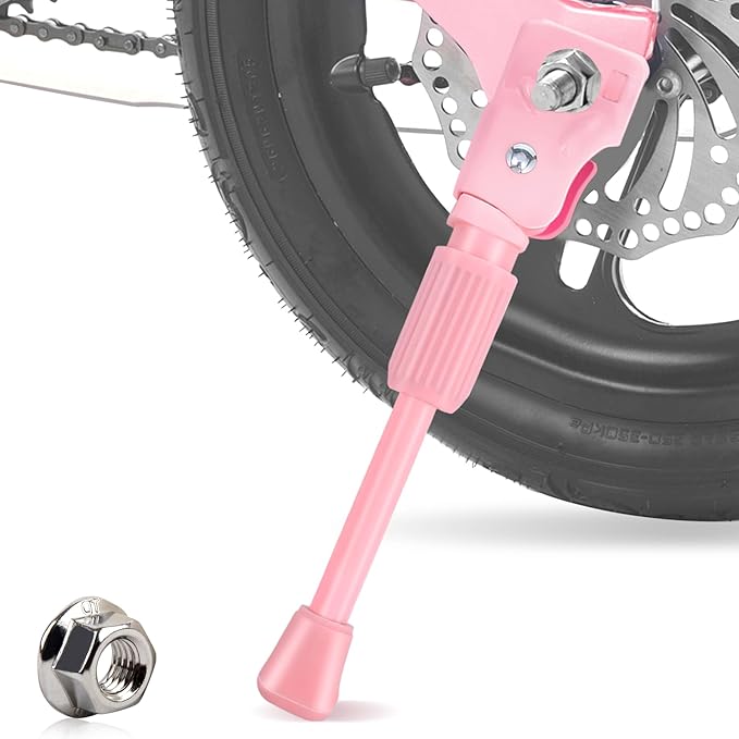 LEICHTEN Kickstand for Kids Bike, Kids Bike Kickstand for 12/14/16/18/20 Inch Wheel Children's Bicycle Single-Side Kick Stand Rear Mount Bikes Support Racks for Girls and Boys Bike, Non-adjustable