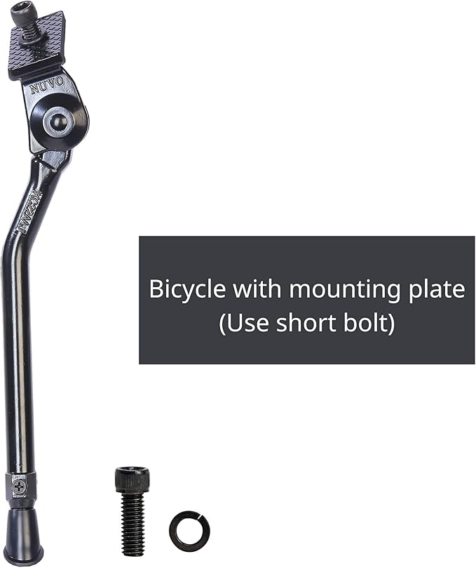N+1 Aluminum Alloy Center Mount Kickstand for 20"-28" Mountain, Road, BMX, MTB & Kids' Bikes
