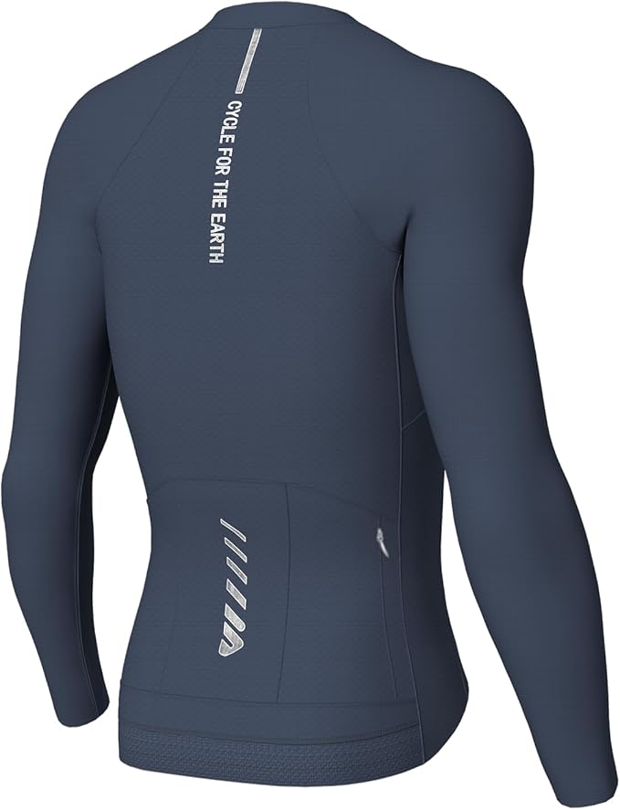 Lo.gas Cycling Jersey Men Short Sleeve, Road Bike Jerseys Full Zipper with Pockets, Bicycle Clothing Breathable Quick Dry