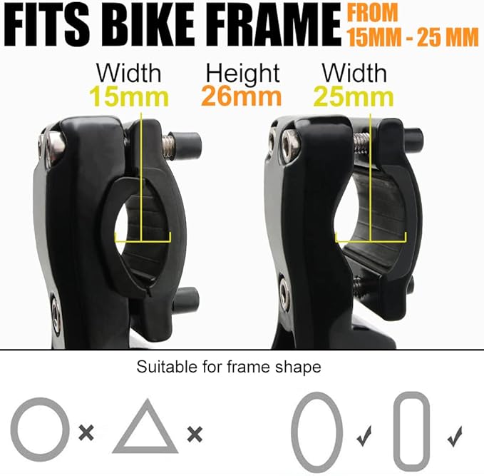 Adjustable Aluminum Alloy Bicycle Kickstand, Black, 24"-28" Bike