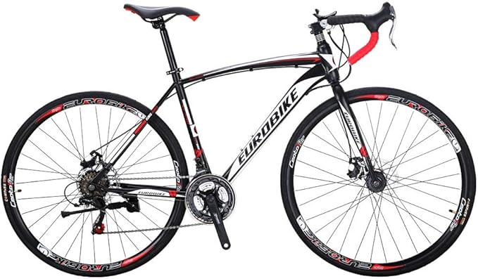 EUROBIKE HY XC550 700C Road Bike 21 Speed for Adults Men and Women | Road Bicycle, Disc Brake, Race Bike, for Beginner to Intermediate Bicycle Riders