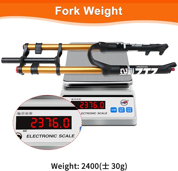 ZTZ 26/27.5/29 inch Mountain Bike Air Suspension Fork,Rebound Adjustment,180mm Travel,QR 9x100mm, 1-1/8 Straight Steerer, Ultralight Double Shoulder Design Front Fork for XC/AM MTB