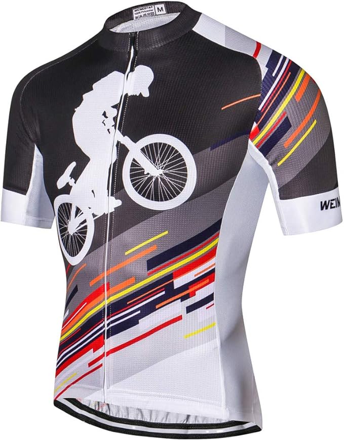 Cycling Jersey Men Full Zip Bike Shirt Racing Top Bicycle Clothing