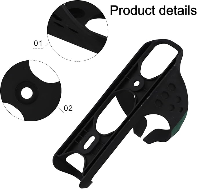 Carbon Fiber Water Bottle Cage For Road And Mountain Bikes, Ultra-Light 29G, 150X74x38mm, Scratch-Resistant Design(green)