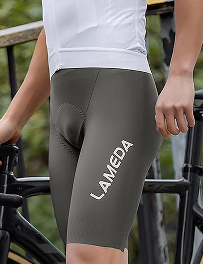 LAMEDA Padded Bike Shorts for Men Breathable Cycling Shorts with Padding Moisture-Absorbing Bicycle Shorts for Biking Road