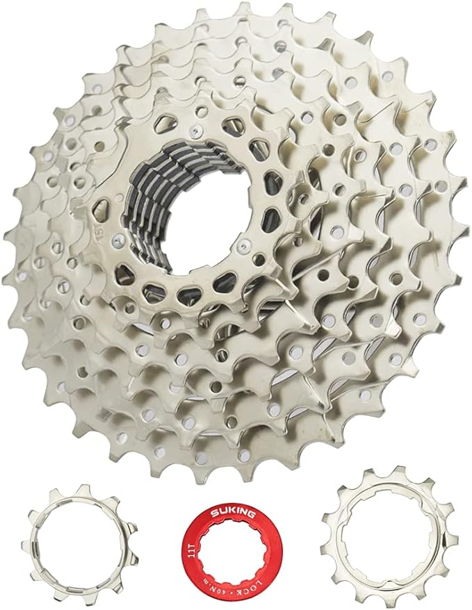 CYSKY 8/9/10/11/12-Speed Cassette 11-25T/28T/32T/34T/36T/40T/42T/46T/50T/52T Bike Sprocket Freewheel Compatible with Shimano, Sram HG Hub, Fit for Mountain Bike, Road Bike, MTB Cassette