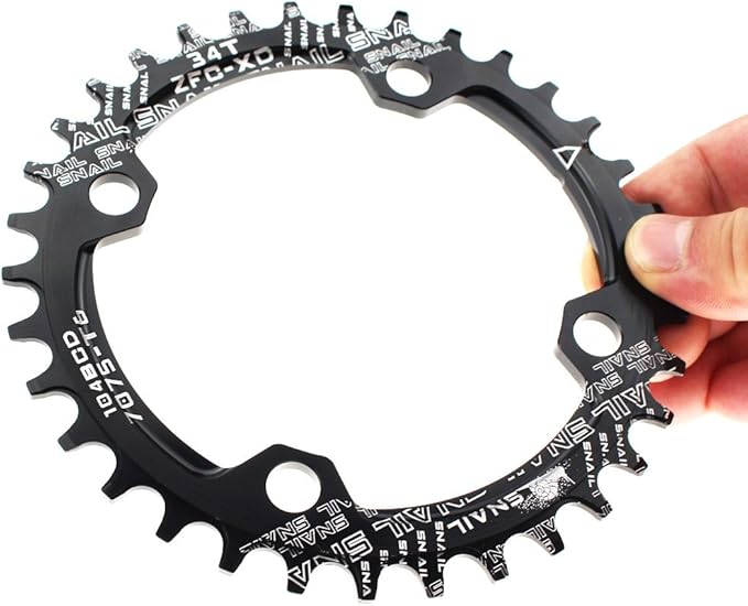 CYSKY 104 BCD Chainring 30T to 52T Narrow Wide Chainring with Sprocket Bolts for 1x Set-up Road Bike Mountain Bike BMX MTB Gravel Ebike