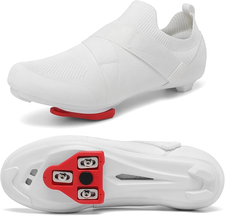 Unisex Cycling Shoes Compatible with Peloton Bike & SPD Indoor Road Riding Biking Bike Shoes with Delta Cleats Included for Men Women