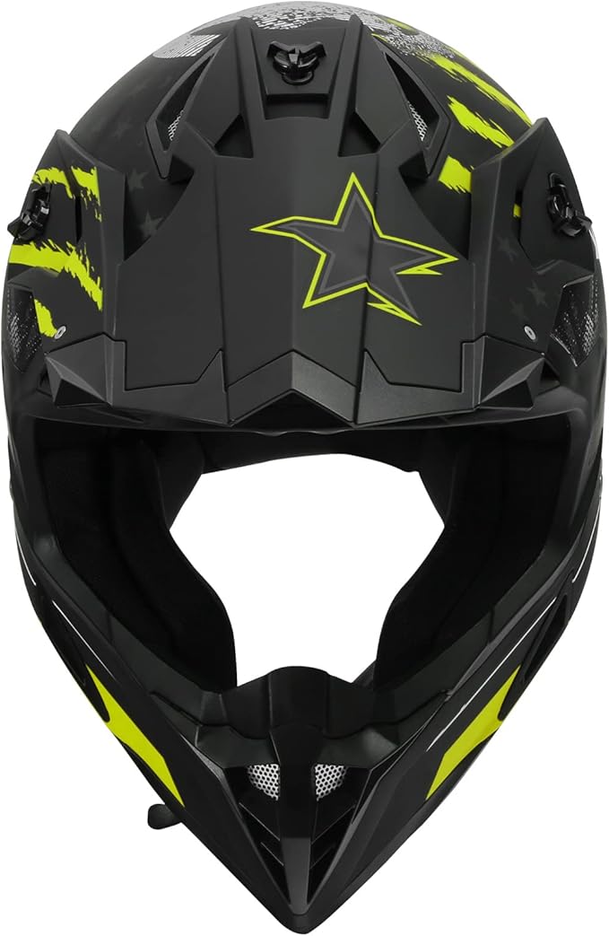 TCT-MOTORPARTS DOT Adult Helmet Dirt Bike ATV UTV Off Road Race Full Face Motorcycle Motocross ATV MTB Helmet for Men Women Medium