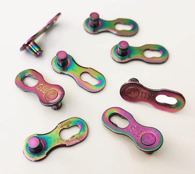 4 Pairs Bicycle Missing Link 1/6/7/8/9/10/11/12 Speed Chain Reusable Steel Bike Chain Link