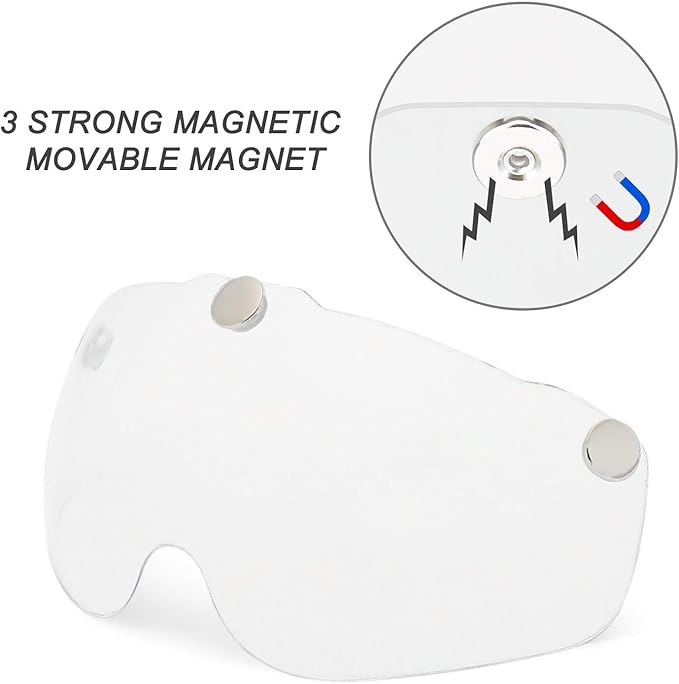 Shinmax Adults Bike Helmet Accessory,Adjustable Helmet with Removable Shield Visor Only for SM-T69