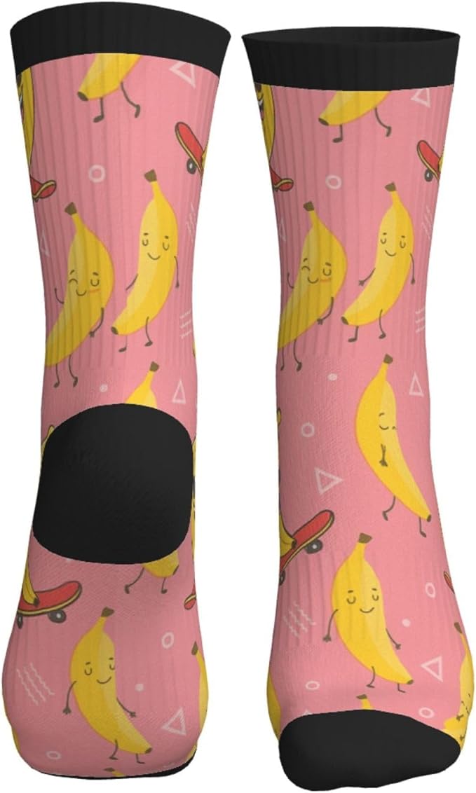 Crew Athletic Socks Funny Crazy Casual Sports Novelty Dress Socks for Women Men Running Hiking