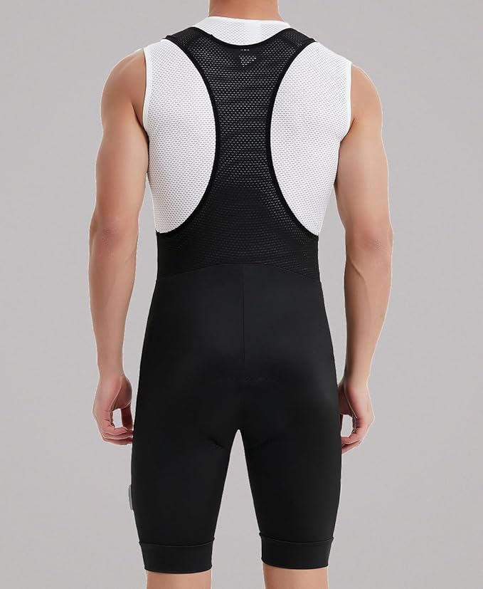 qualidyne Men's Cycling Bib Shorts 4D Padded Breathable Road Bike Bibs Biking Bicycle Shorts
