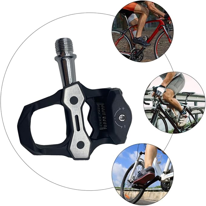 Generic Self-Locking Locking Pedal Seats Hanger Straps Pedals Alarm Lock Moped Locks Stationary Rear Rack Bicycle Seat Cushion Holder Road Pocket Platform Pedals Bike Aluminum Alloy