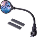 Bike Mirror Handlebar Mount (1 Pcs) 360° with 2 straps, Adjustable Bike Rear View Mirror with Anti-Glare, Shatterproof-mirrors for ebike, Scooter, Mountain & Road Bikes