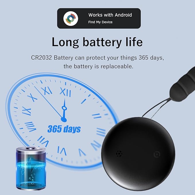 Smart Tracker Tags,Smart Tracker(2025), Works with Google's Find Hub/Find My Device (Android Only) App, Tracker Tag Locator for Keys, Luggage, Satchel, Backpack (Not for Apple Devices)