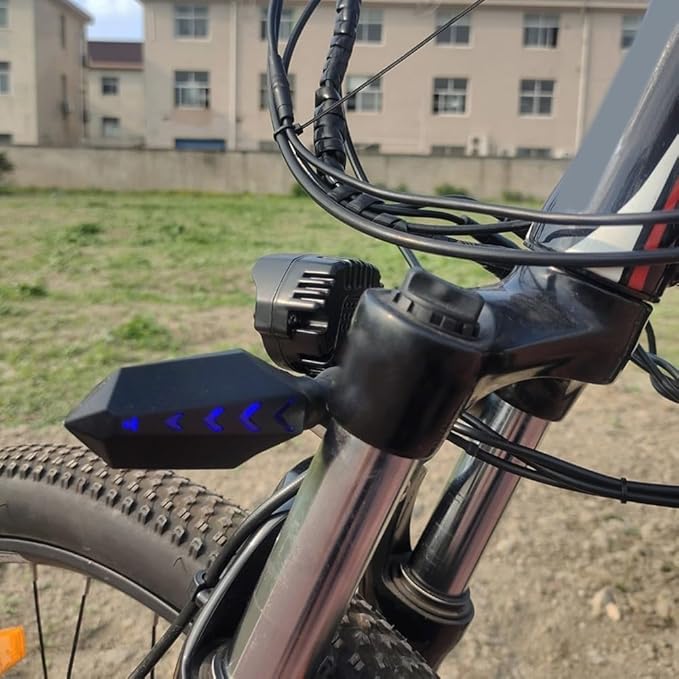 Electric Bike Tricycle Light Kit With Front Headlight Rear Brake Light Turn Signal Compatible With 36V 48V 52V E-Bike System Waterproof Easy Installation