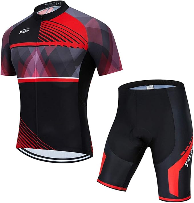 Cycling Jerseys Sets Short Sleeve Bike Clothing Suits Bicycle top Men MTB Jersey Breathable Summer