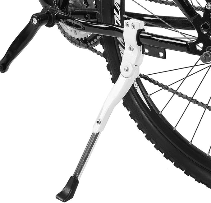 VGEBY1 Bike Kickstand, Aluminium Alloy Cycling Side Support Kick Stand Adjustable Rear Mount Stand Fits for 16" 20" 24" 26" Bike