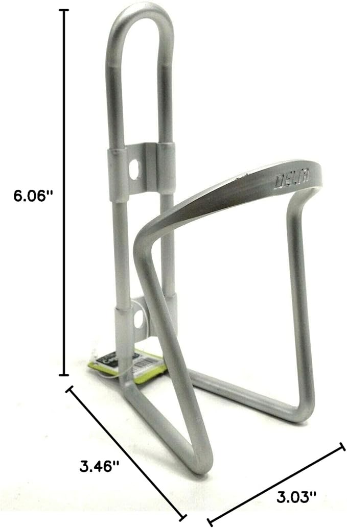 Lightweight Bike Water Bottle Holder by Delta Cycle - Bottle Cage Holder Mount - Compatible with Any Standard Water Bottle - Easy Installation Quickly Mounts to Any Bike