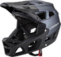 Lixada Adult Bike Helmet, Full Face Mountain Bike Helmet Lightweight Bicycle Helmet with Pads & Visor, Comfort Cycling Helmet Racing Downhill MTB Helmet for Men Women